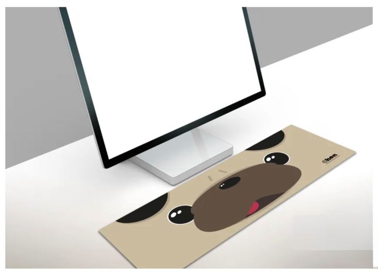 Novelty PUG Dog Desk Mat – Brand New 80cm x 30cm