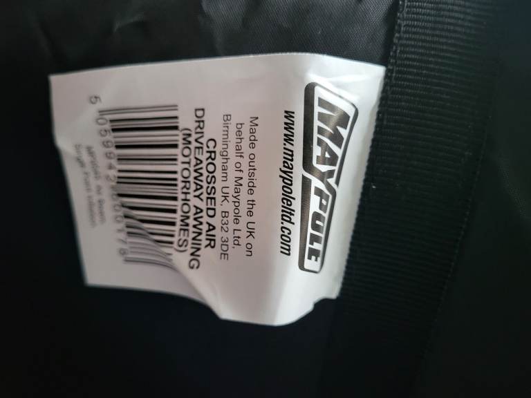 Maypole Crossed Air Driveway Awning  - Brand New 