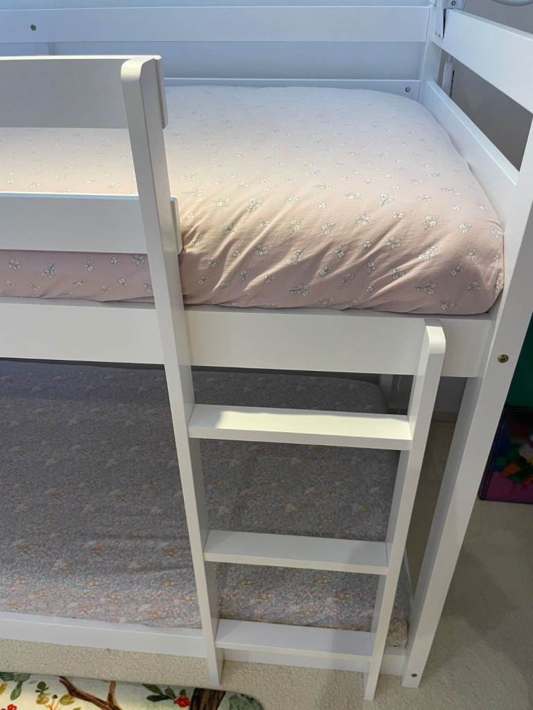 Good Quality pre-owned two single BUNK BEDS (70" by 30" by 66" tall)