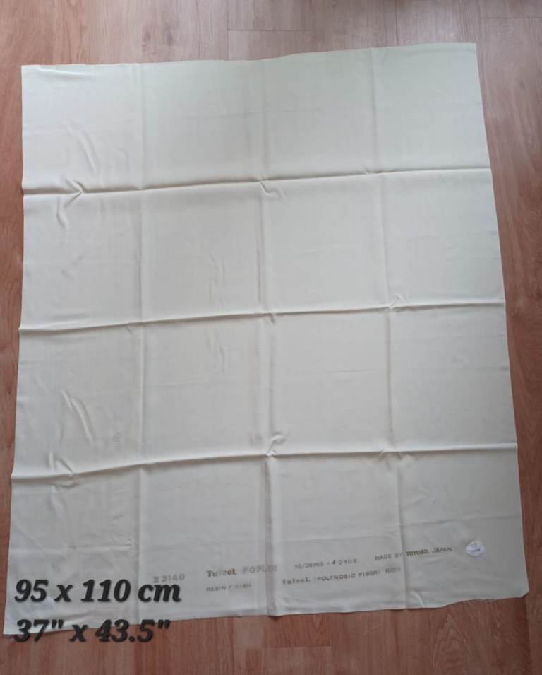 Fabric PALE YELLOW Poplin Toyobo Japan Fabric Sewing 