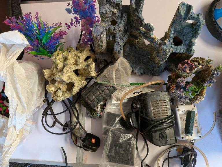 Fish tank accessories, filter, heater 