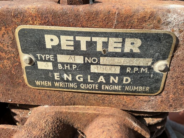Restoration Project: 1960’s Petter compressor, Type A1, No 1535665, 3BHP, 1500RPM