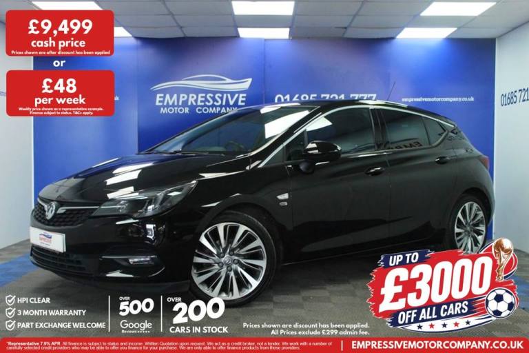 2021 21 VAUXHALL ASTRA 1.5 TURBO D GRIFFIN EDITION HATCHBACK 5DR DIESEL MANUAL E
