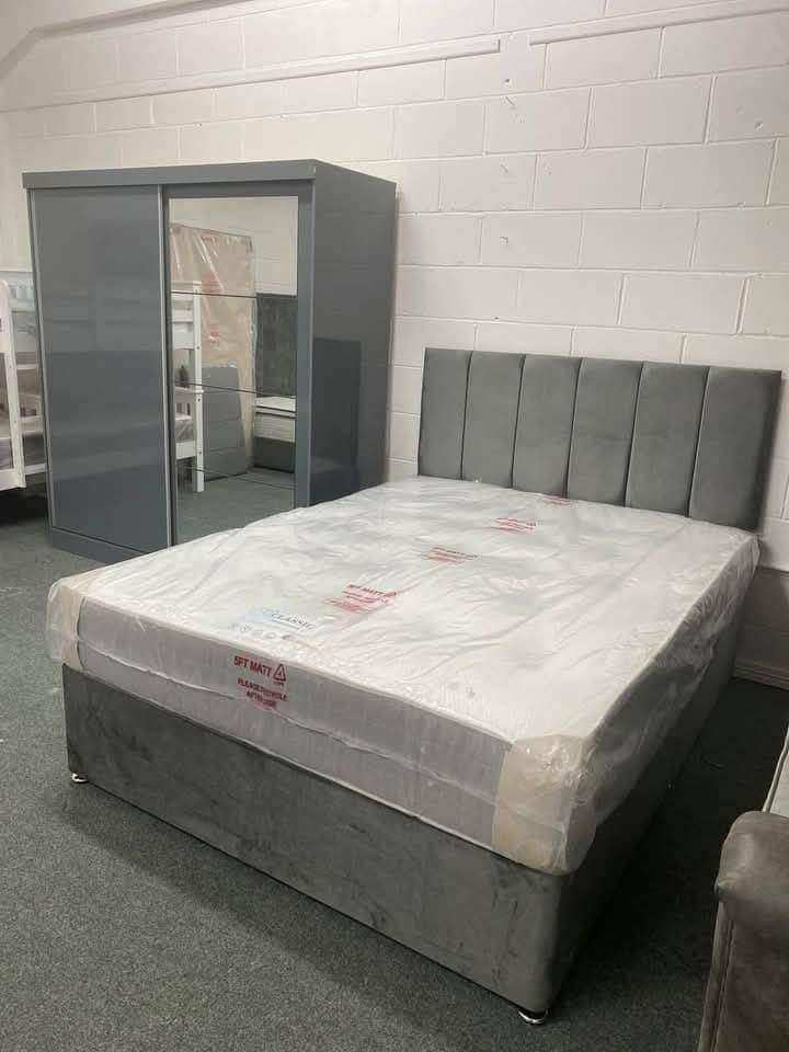 🎄 Divan Bed with Mattress – All Sizes Available – 3ft, 4ft6, 5ft – Xmas Offer