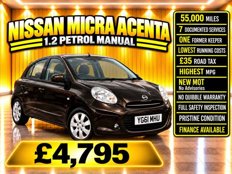 2011 Nissan Micra 1.2 Acenta 5dr HATCHBACK Petrol Manual