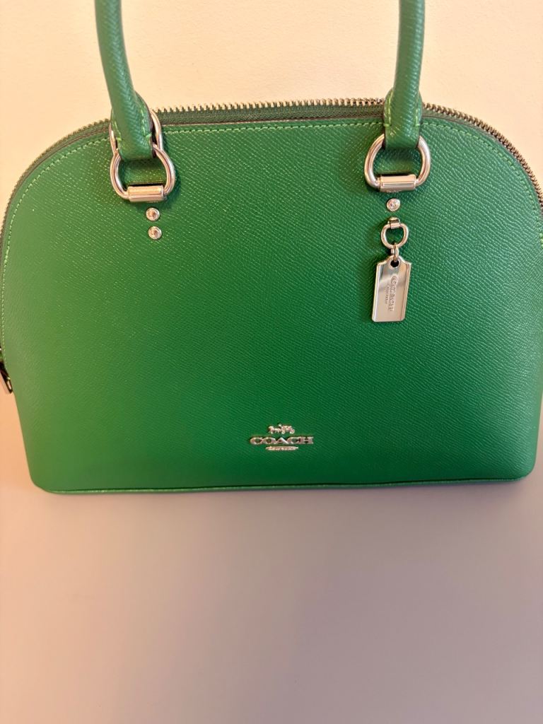 Coach Green Leather Handbag – As Good As New