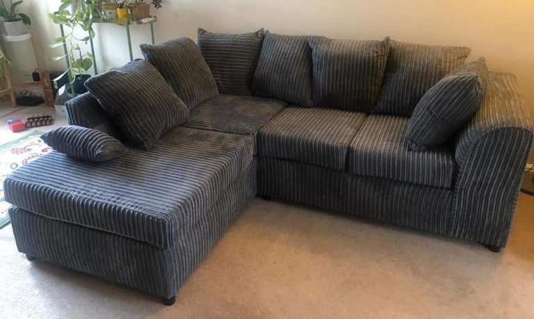 BRAND NEW JUMBO CORD FABRIC | PLUSH VELVET CORNER AND 3+2 SOFA IN DIFFERENT COLORS