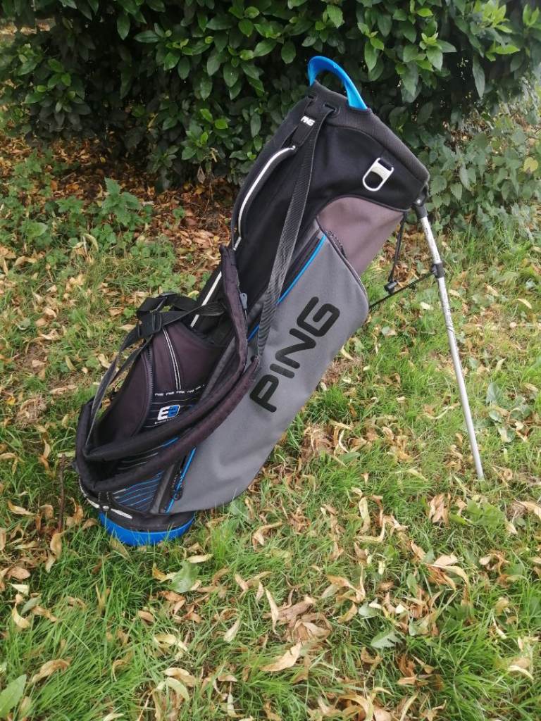 PING Golf Stand Bag - Black & Grey,Series E4  Good Condition