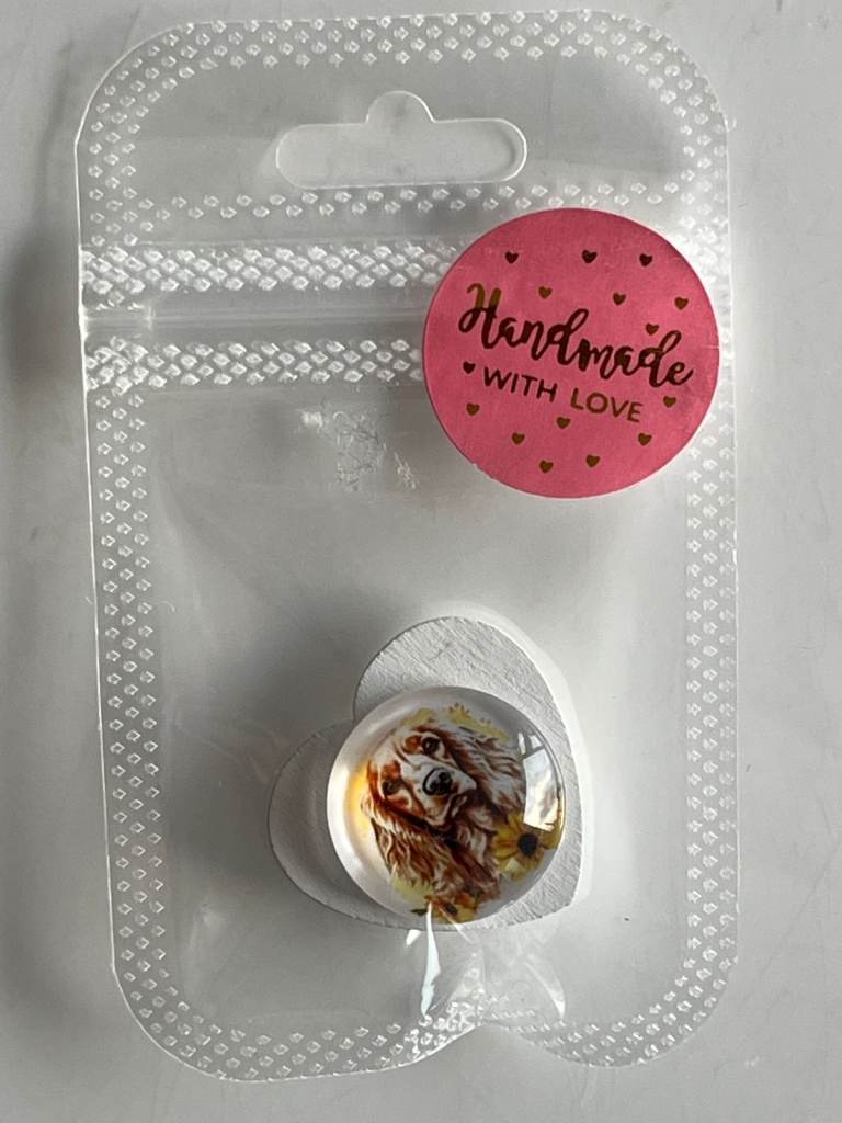 HAND CRAFTED FRIDGE MAGNET - SPANIEL