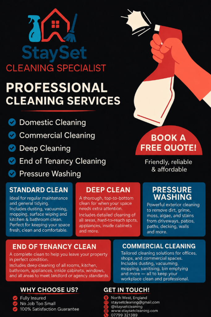 Cleaning Services - StaySet NATIONWIDE