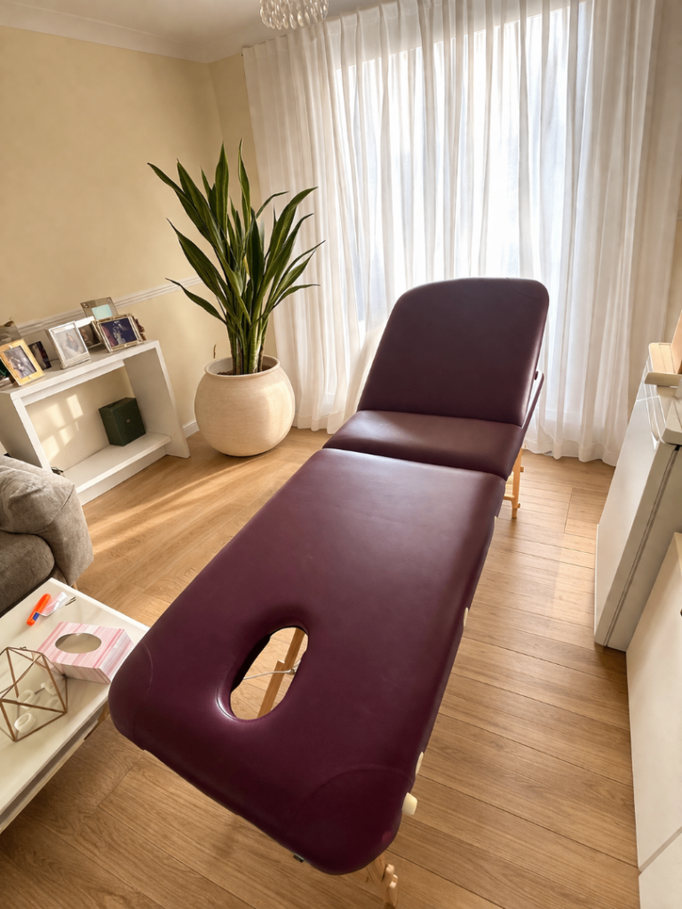 Portable Massage Table - Purple, Good Condition