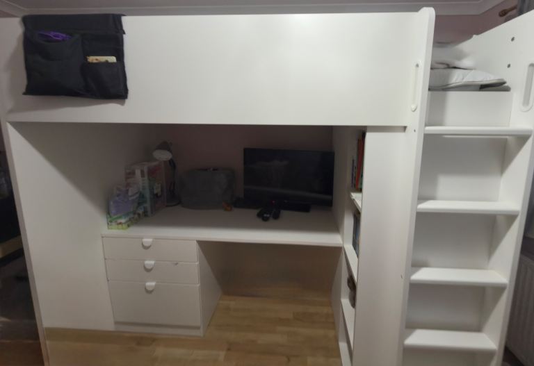 IKEA Smastad with mattress, mattress protector and duvet 