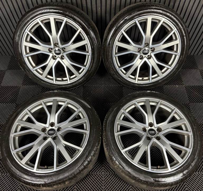 20'' GENUINE AUDI S6 A6 S LINE BLACK EDITION C8 ALLOYS WHEELS TYRES