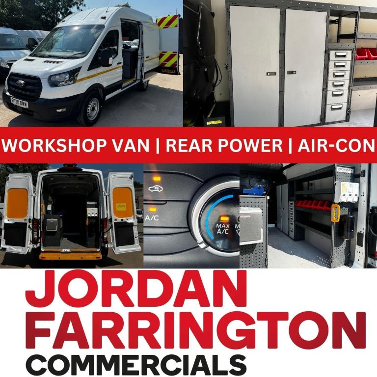 2020 FORD TRANSIT 350 L2H3 130BHP FWD UTILITY SPEC WORKSHOP VAN EURO 6 *AIR-CON*