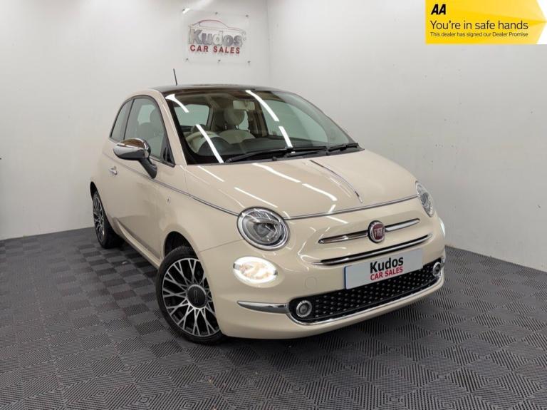 2018 Fiat 500 1.2 COLLEZIONE 3dr *CAPPUCCINO* PAN ROOF -SENSORS -DAB -CRUISE -FSH HATCHBACK Petro...