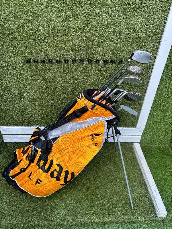  Wilson MS-600 Irons (5–SW) + Big Bertha Steelhead 5 Wood + Hybrid + Driver + Callaway Stand Bag