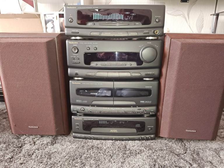 technics hifi vintage ch550 amp cd tuner tape 70w speakers hd081
