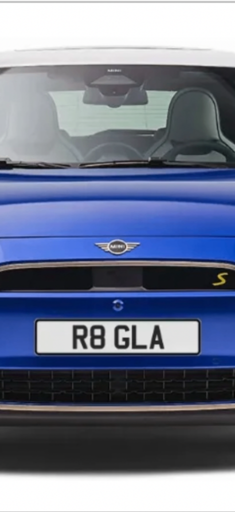R8 GLA private reg plate