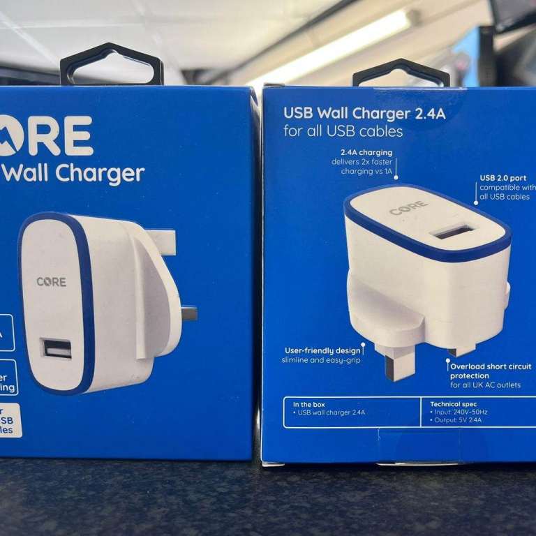 Core Dual Usb Wall Charger 3amp Adaptive Charging