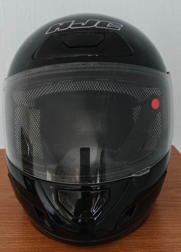 HJC CS-12N full-face helmet, gloss black, size XS (54cm, 1400g), ECE R22-05 approved