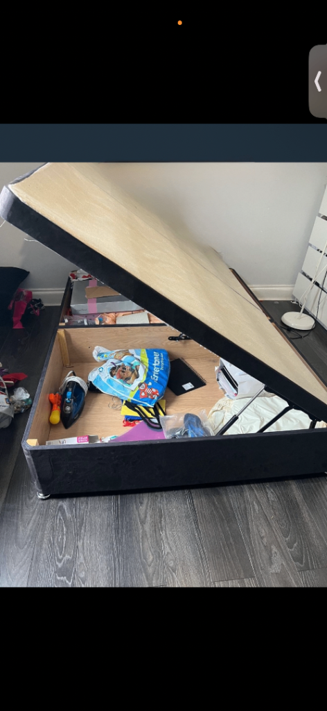 Used Double storage bed & double ortho mattress for sale