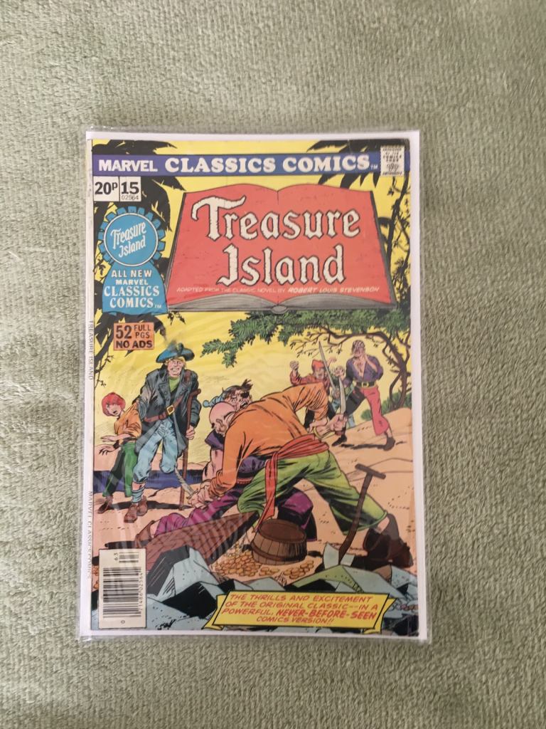 Treasure island #15 1976 Marvel comics original 