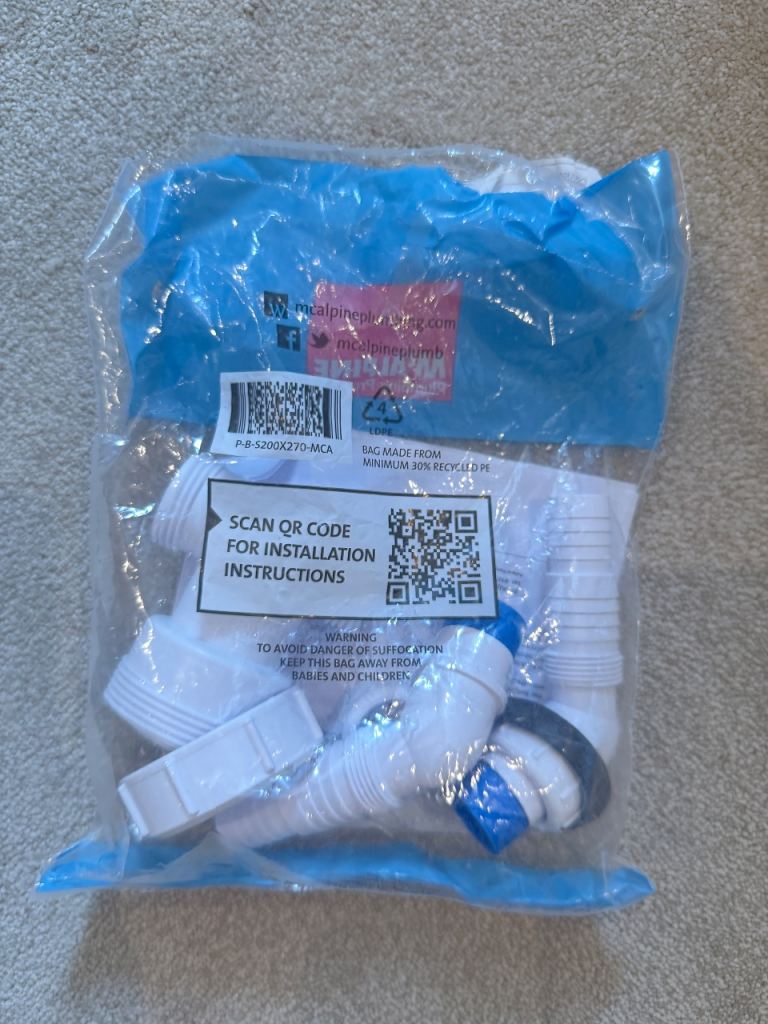 Plumbing twin connector parts