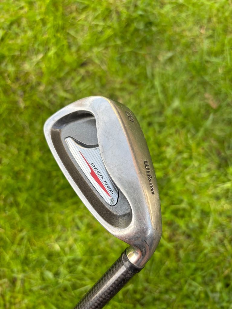 Wilson Deep Red 8 Iron With Control Weave Fat Shaft 