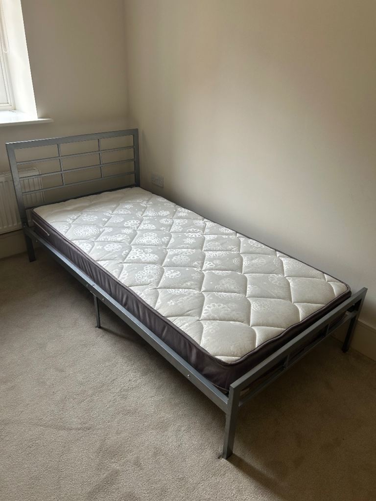 Single Bed Frame and Matress