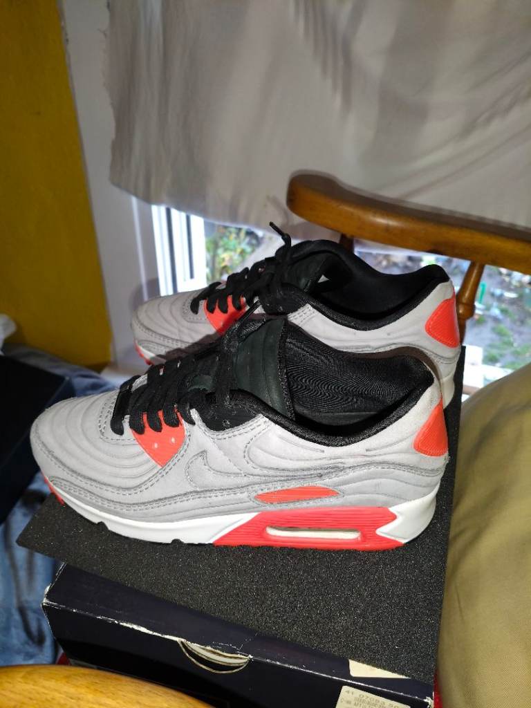 image for Air Max 90 QS LUX 'Night Silver Crimson' 