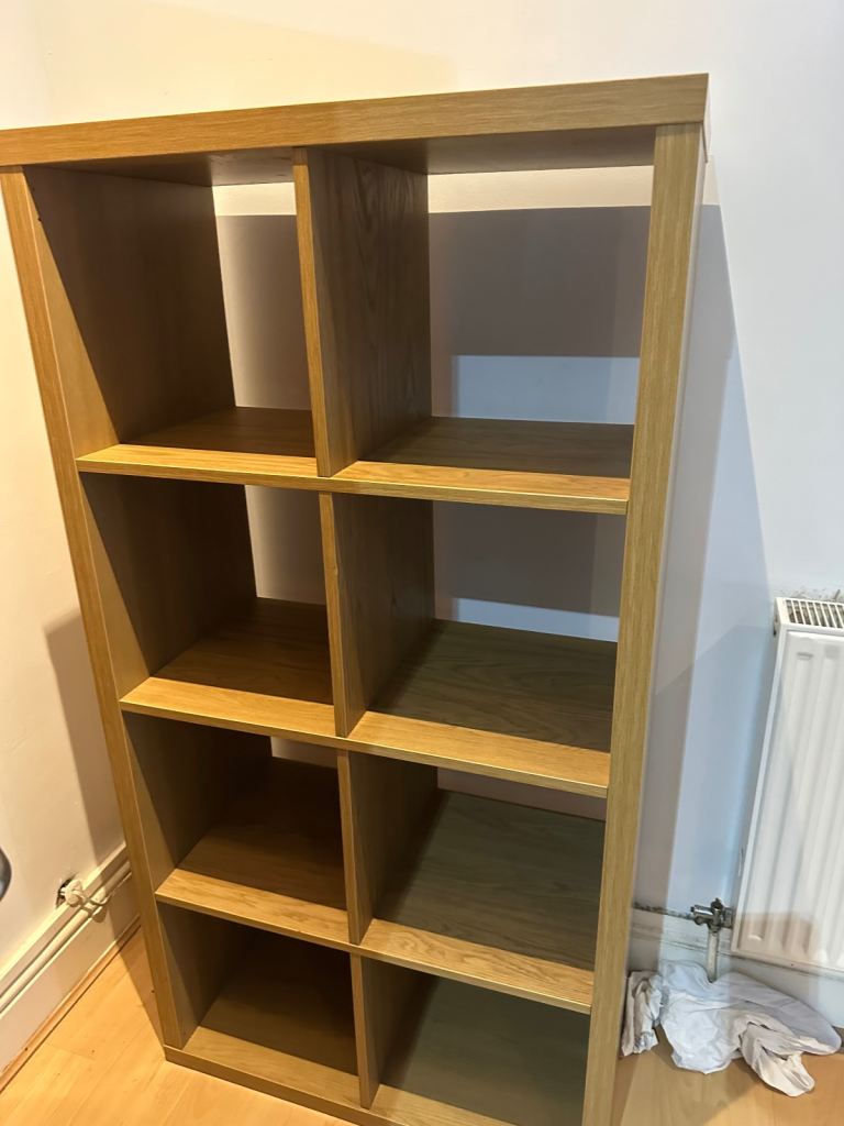 Ikea Kallax 8 shelf unit oak effect £25