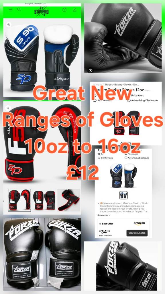 New 8oz to 16oz boxing gloves mma martial arts karate boxercise boxift 