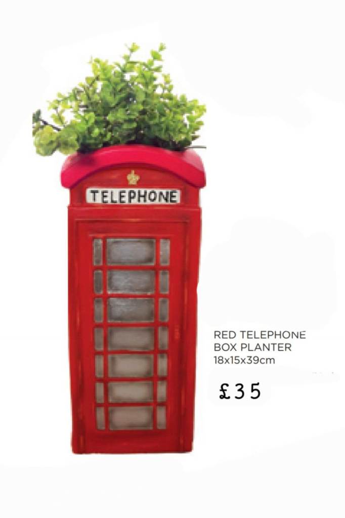 Phone box ornament cows sheep pint hens tractors