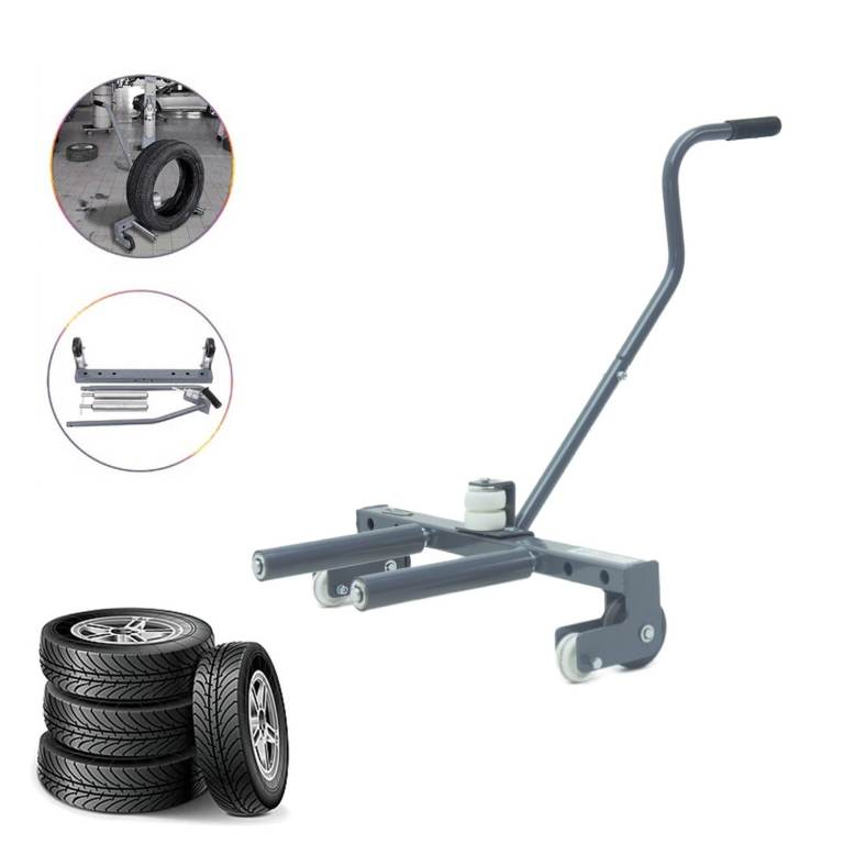 SwitZer Wheel Dolly Tire Lifting Moving 220KG Capacity Grey