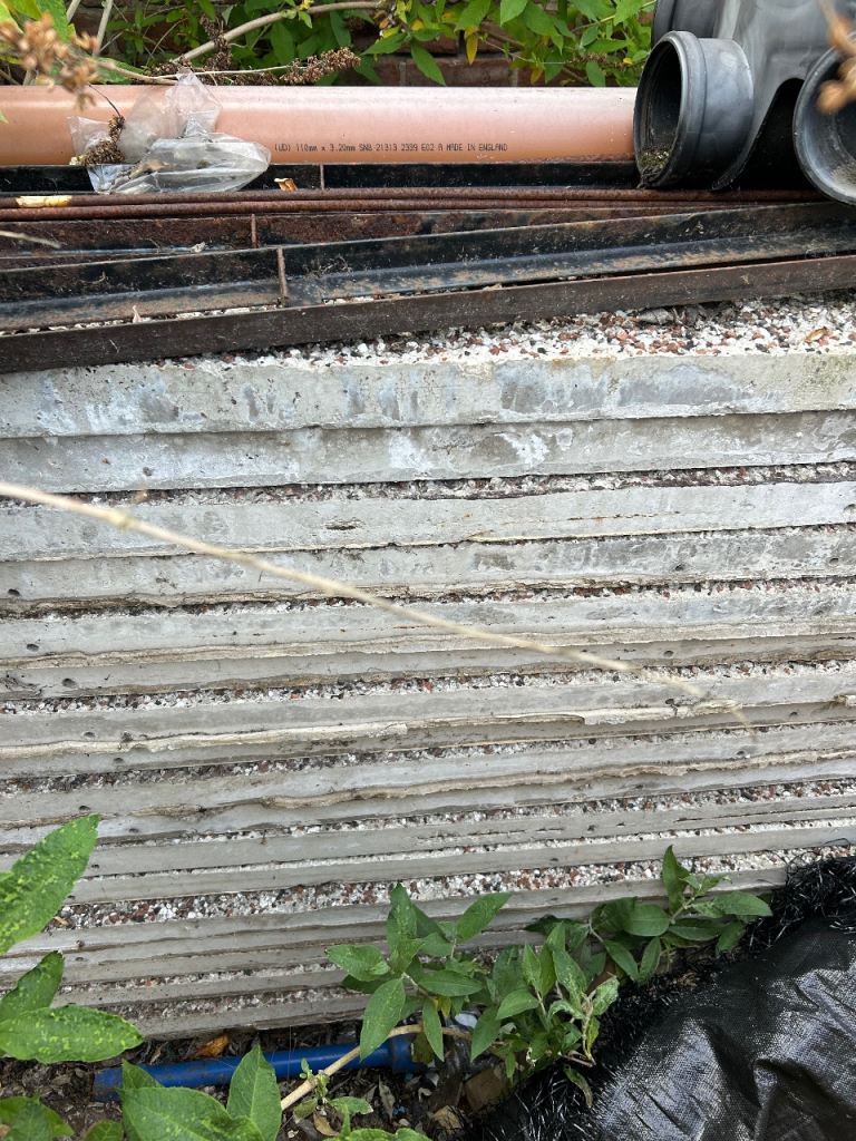 Concrete garage 