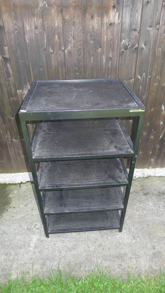 Apollo Hifi furniture black stand shelves metal wood 5 tier