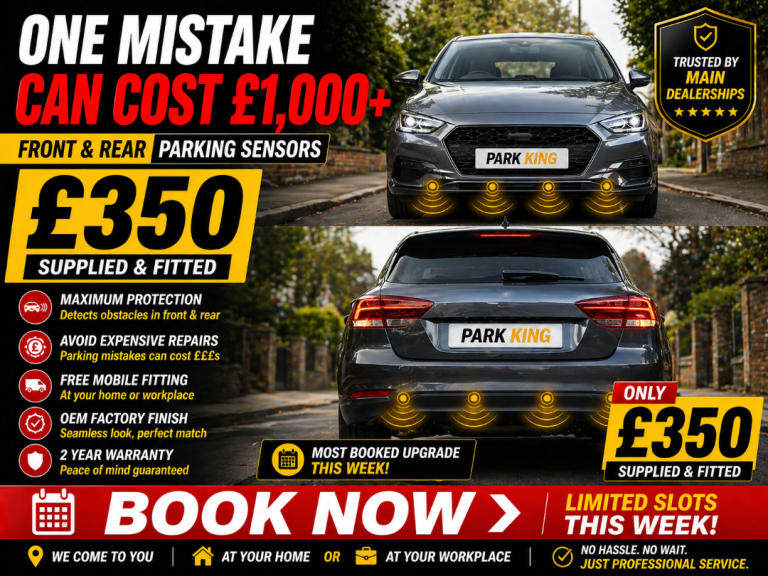 Front & Rear Parking Sensors £350 Fitted – Mobile Birmingham