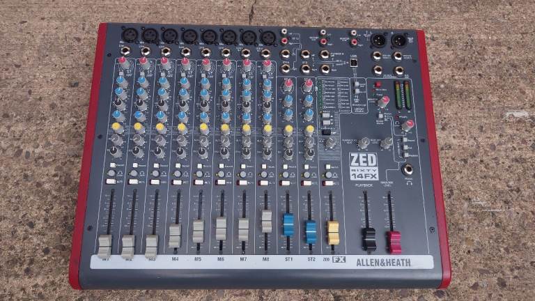 Allen & Heath ZED Sixty 14FX Mixer – Good Condition