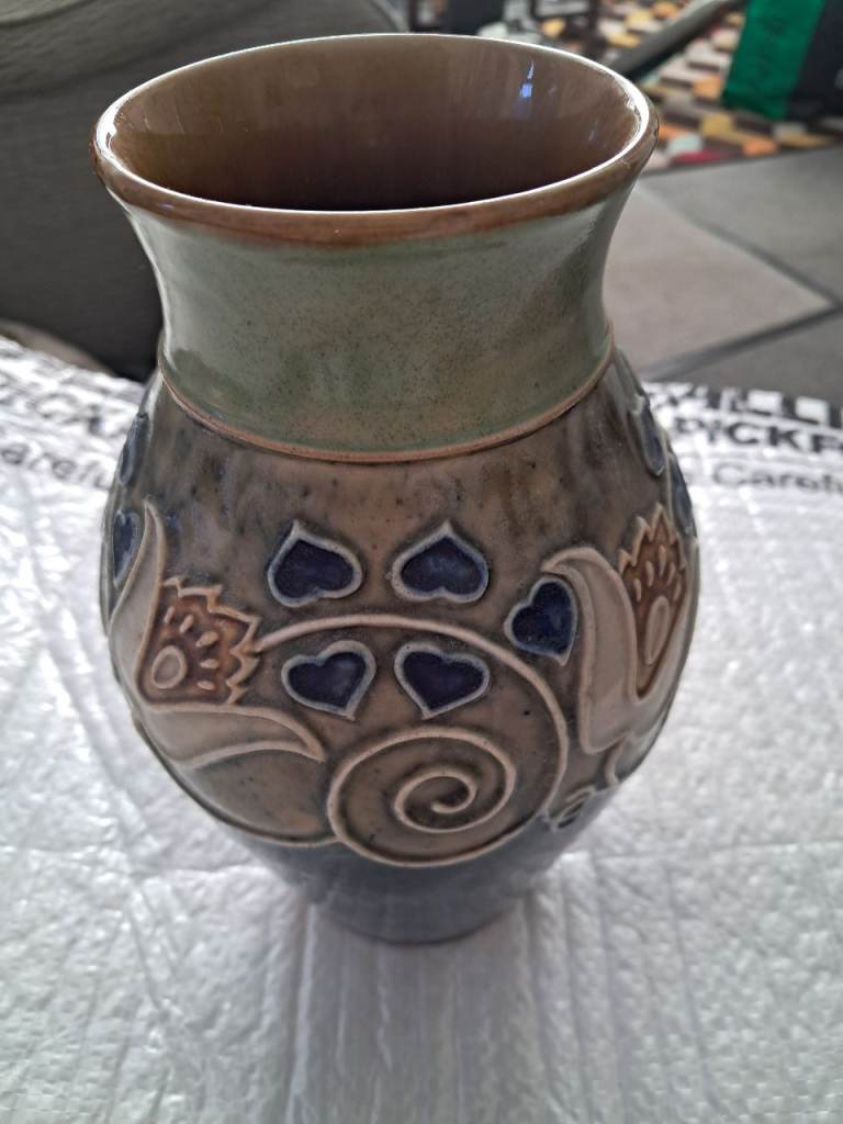 Antique art deco SUPERB RARE, EARLY, DOULTON LAMBETH VASE