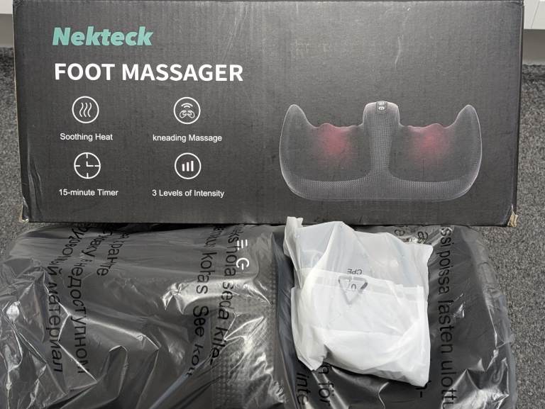 Shiatsu Foot Massager with Heat – Lightweight and Compact for Pain Relief