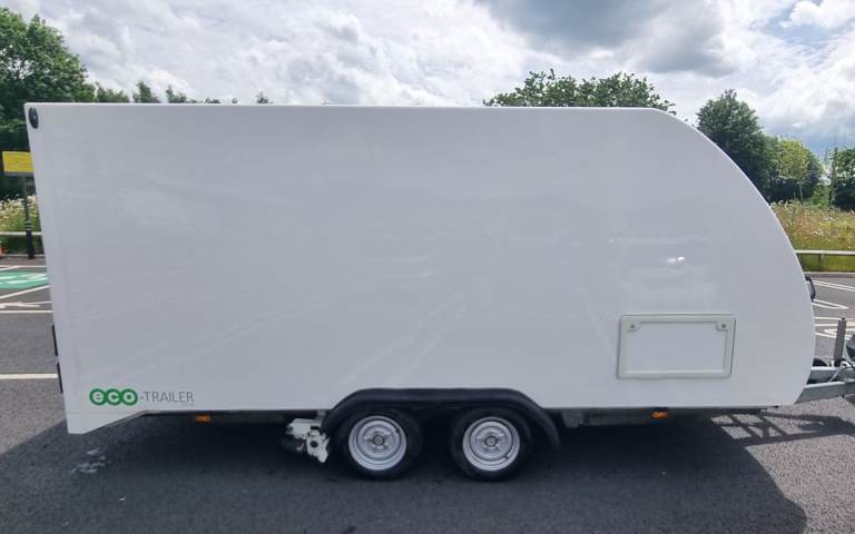 Eco Shuttle Race Tilt Bed Covered Trailer Enclosed Car Transporter