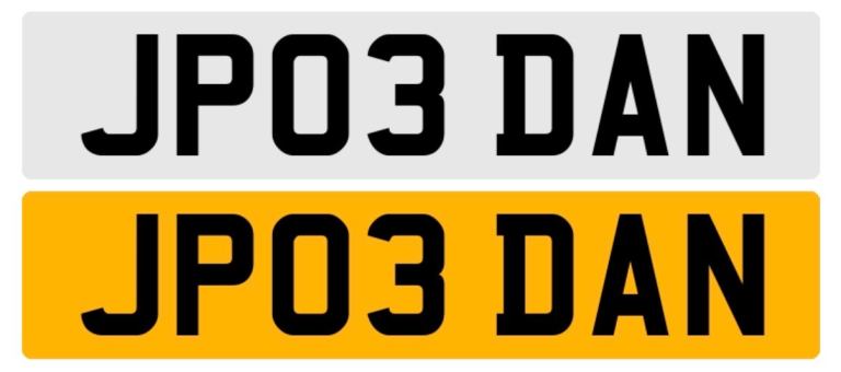 JP03 DAN Private Number Plate On Retention & Ready to Assign 