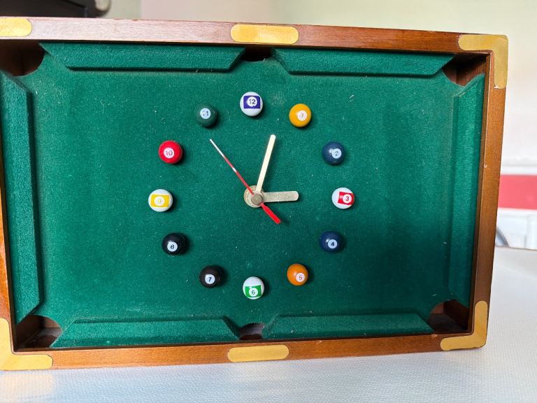 Vintage snooker style clock 