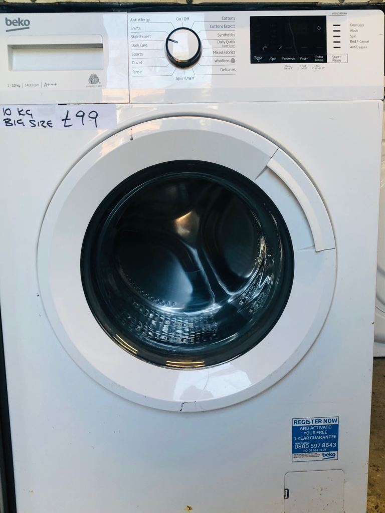 🚚 beko 10KG load big size drum washing machine can deliver £99
