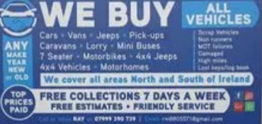 WE BUY ALL VEHICLES TOP PRICES PAID 💰💶💰💶