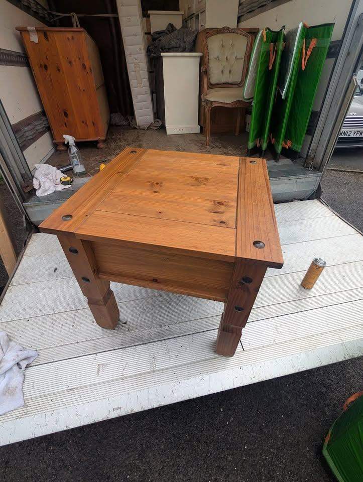 Mexican Pine Coffee Table Rustic Wood Living Room Table