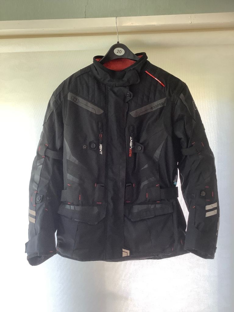 🏍️ LADIES OXFORD MONACO 1.0 TEXTILE WATERPROOF 💧 MOTORCYCLE 🏍️ JACKET (SIZE 12)