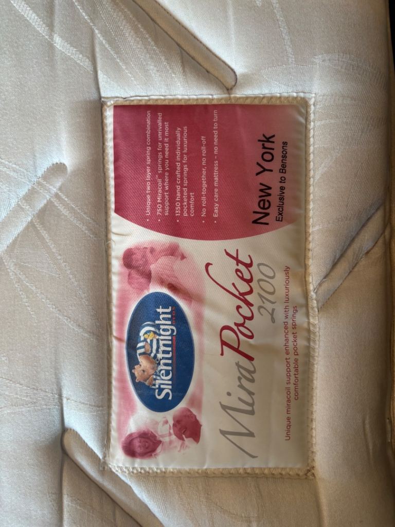 Free silent night double mattress