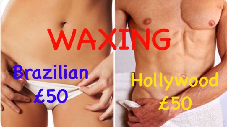 Brazilian/Hollywood Waxing and 1hour Massage £100