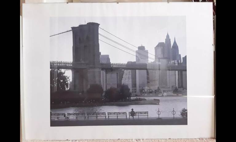 CASH COLLECT ONLY Bristol - Monochrome New York Scene Clip Framed Photograph 700mm x 500mm